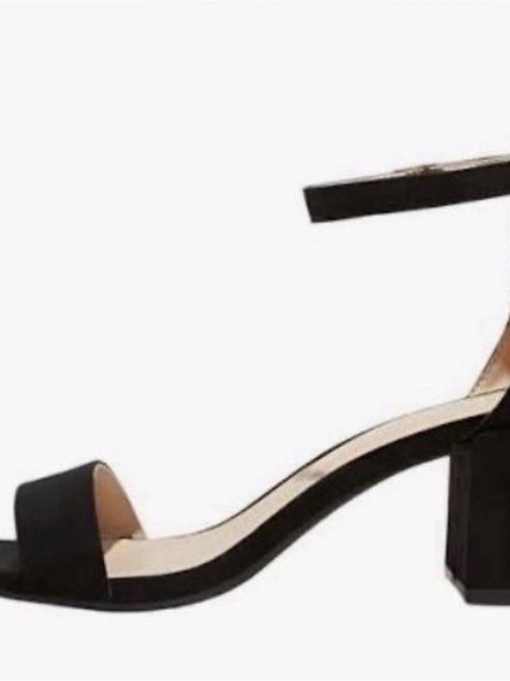 Women’s Black Block Heel Ankle Strap Sandals